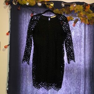 Black lace dress